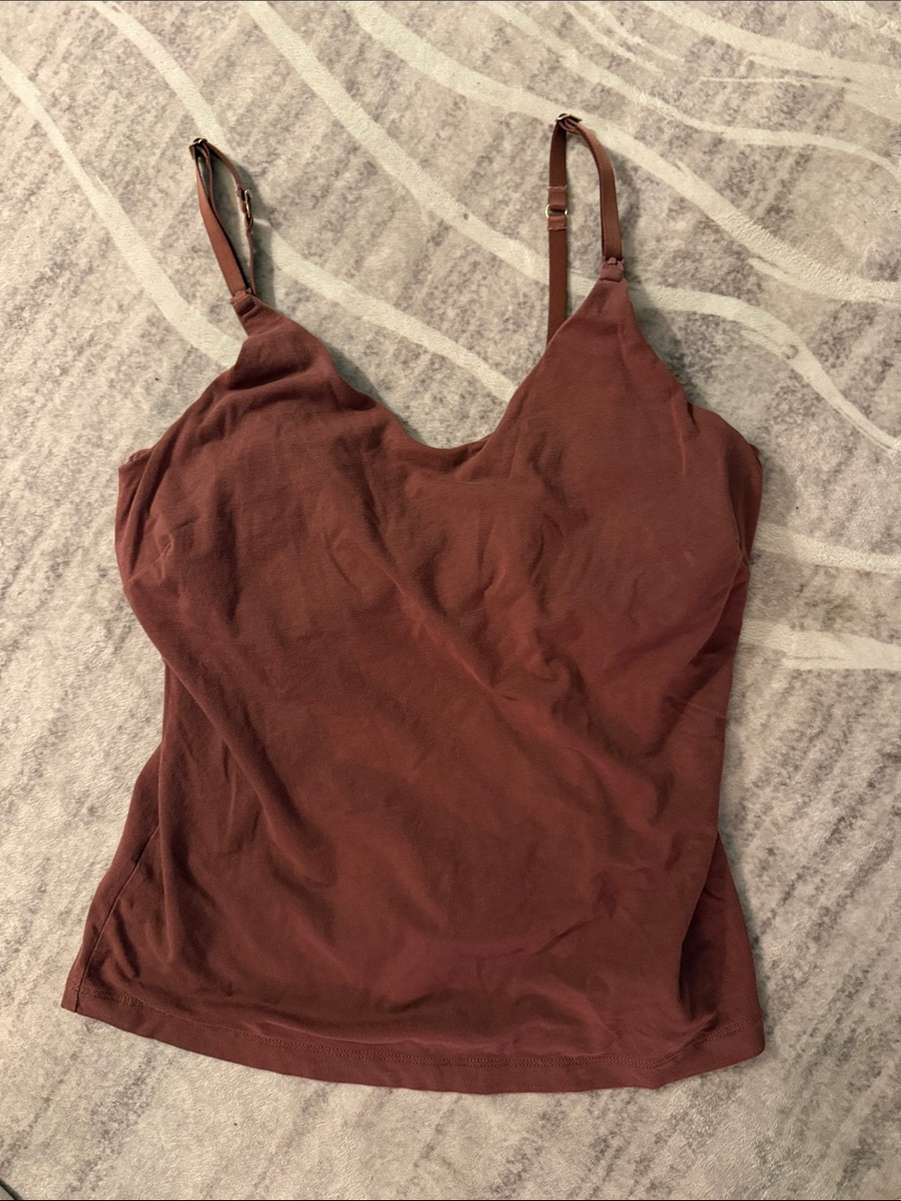Hatch Rust Brown Adjustable-Strap Cami
